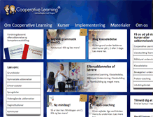 Tablet Screenshot of cooperativelearning.dk